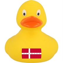 Lilalu - Badeand, Gul And med Dansk Flag